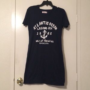 Unknown Brand ! Beautiful blue dress with hoodie